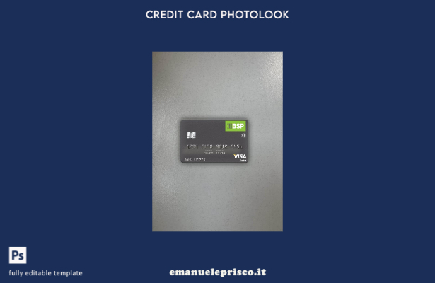 modello frontale photolook per carta di debito visto Fiji Bank of South Pacific 